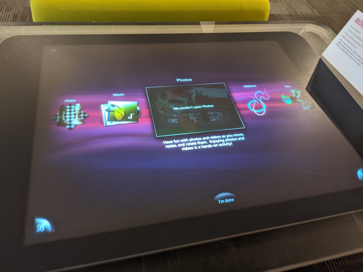 The Microsoft Surface struggling to open basic applications, as Microsoft products are wont to do.